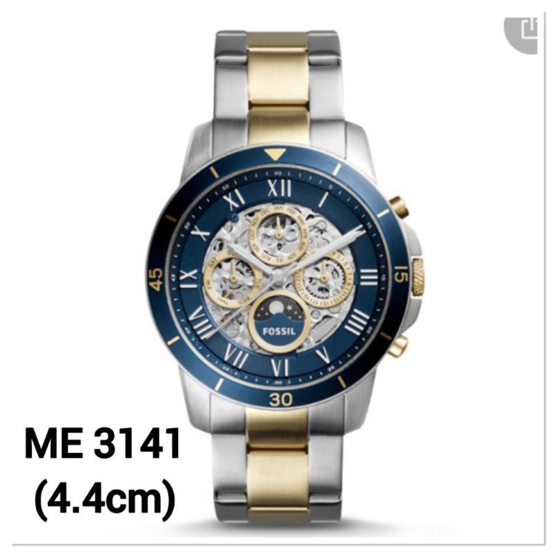 JAM TANGAN PRIA WANITA | RANTAI | KULIT | KARET | MURAH | FOSSIL ME-3141 ORI AUTOMATIC STAINLESS STE