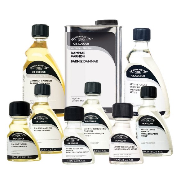 Winsor &amp; Newton - Artists' Oil Colour Varnish (Matt / Satin / Gloss / Retouching)