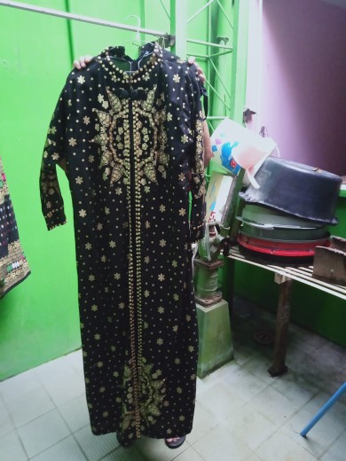 Gamis Motif Batik Songket Palembang