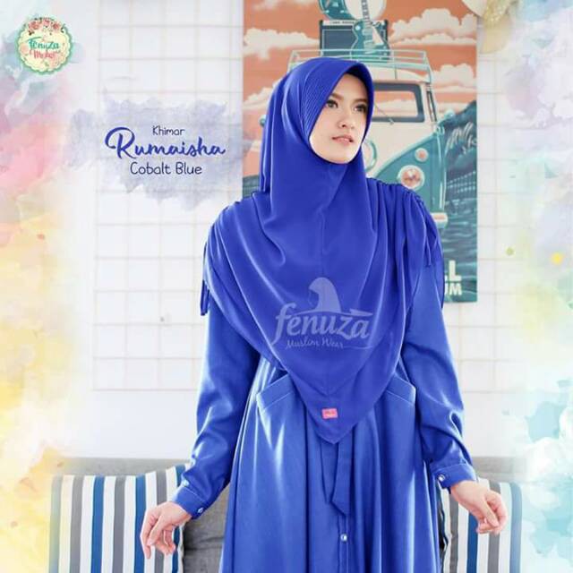 Khimar Rumaisha Jilbab Instant Serut Kriwil murah Khimar polos Nyaman Soft Pad Murah Original / Keru
