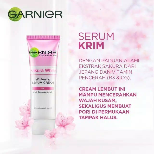 Garnier Sakura White Serum Day Cream UV 40gr