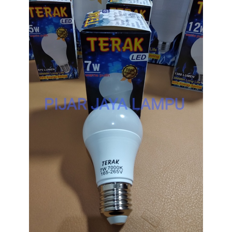 Lampu LED TERAK 7 watt Bohlam LED Rumah 7W Cahaya Putih Terang Murah Bagus