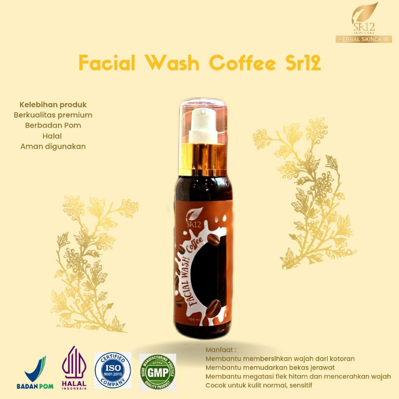 Sr12 facial wash coffee  sabun penghilang flek hitam /menghilangkan flek hitam