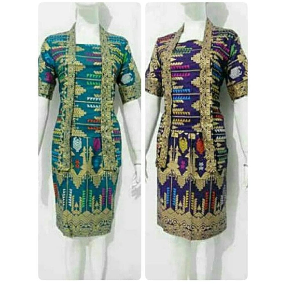 rok blus songket bali prada 08 .setelan kerja batik solo terlaris