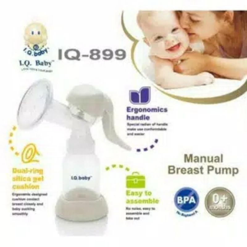 IQ BABY MANUAL BREAST PUMP IQ899 ERGONOMIC HANDLE POMPA ASI MANUAL IQ BABY