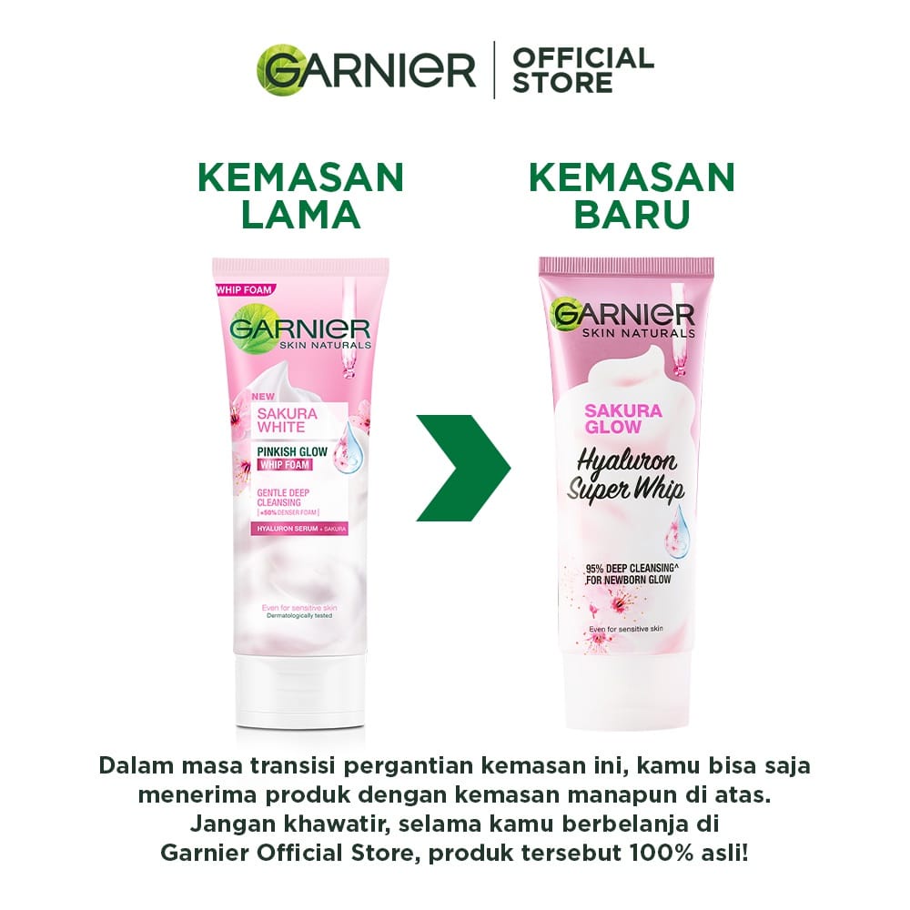 GARNIER FACIAL FOAM 100ML HYALURON CLEANSER WAJAH SABUN WASH KOSMETIK