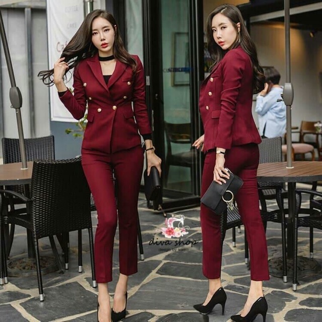 REAL PICT set Stelan blazer atasan import bangkok premium quality 4923 4171