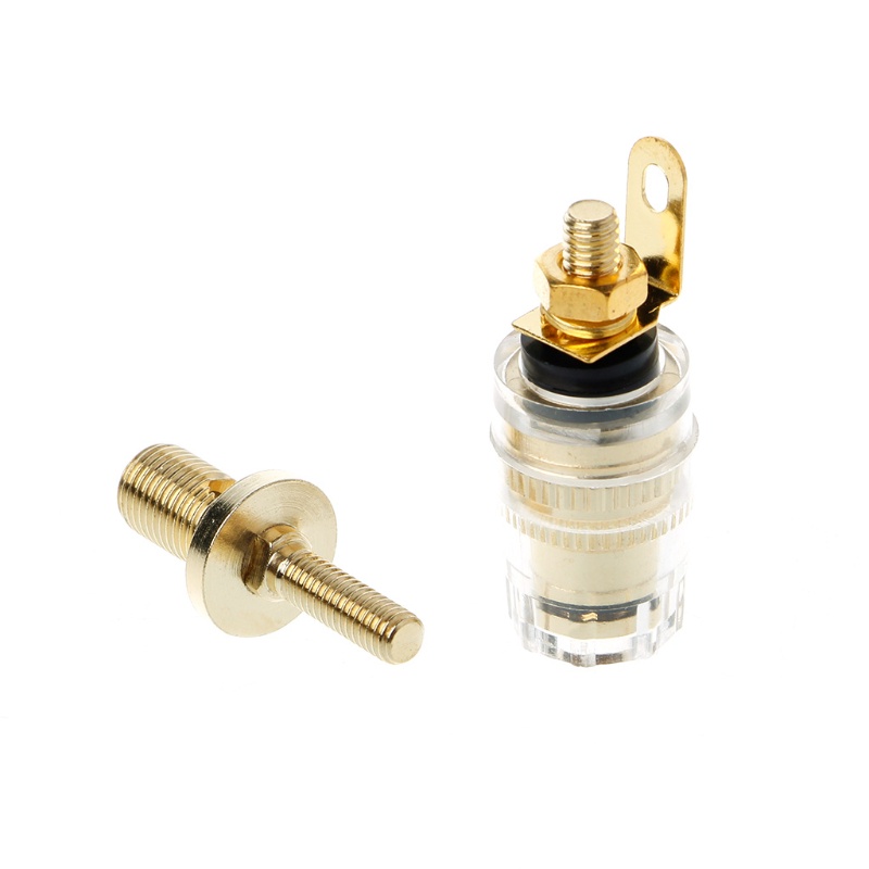 btsg 1 Pair 4mm Binding Post Terminal Speaker Test Banana Plug Socket Connector Amplifier Speaker