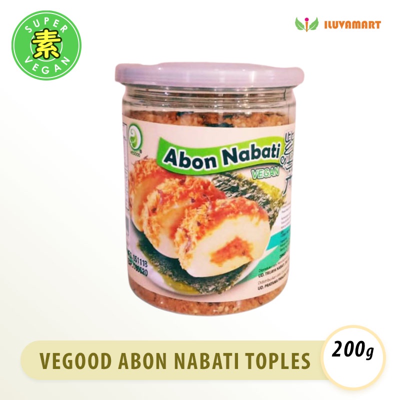 

Vegood Abon Nabati Toples 200 gr / Vegan Meat Floss with Seaweed