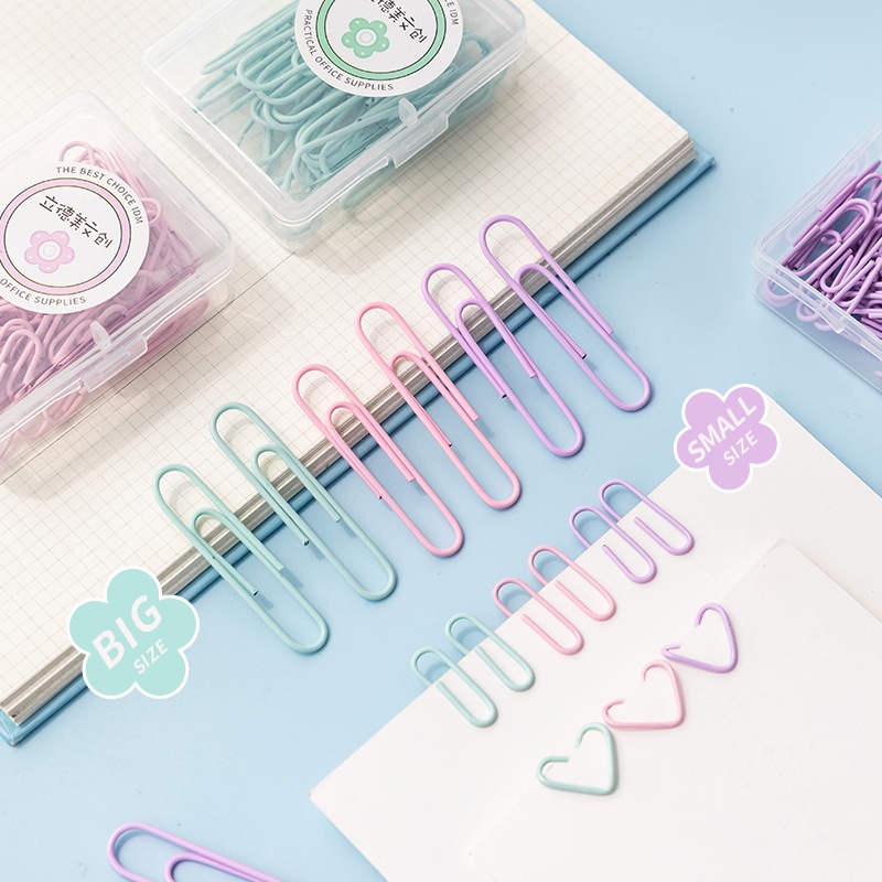 

MACARON COLOR BOXED PAPER CLIP - PENJEPIT KERTAS