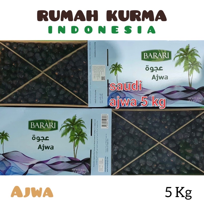 

Kurma Barari AJWA 5 KG Saudi Arabia BPOM ORIGINAL