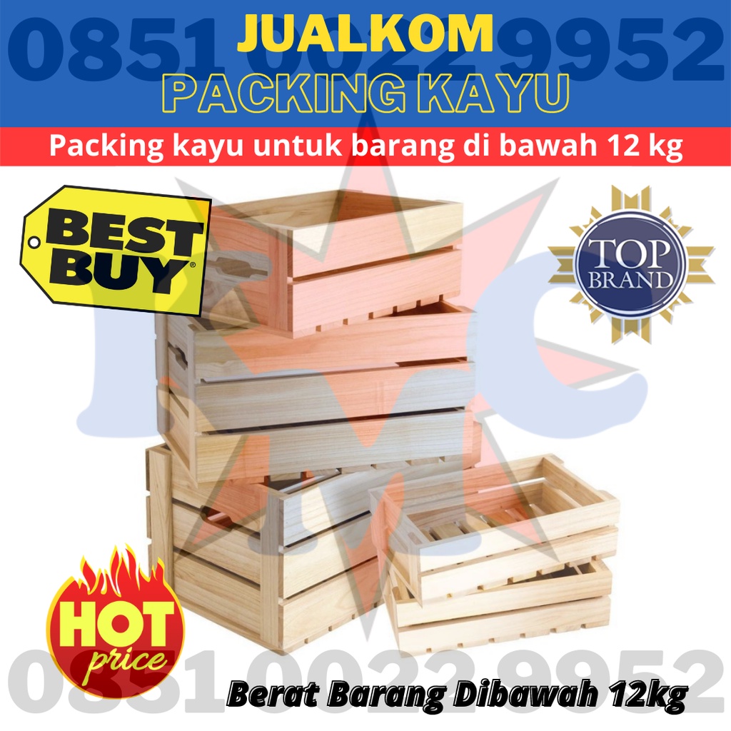 PACKING KAYU UNTUK BARANG DI BAWAH 12 KG