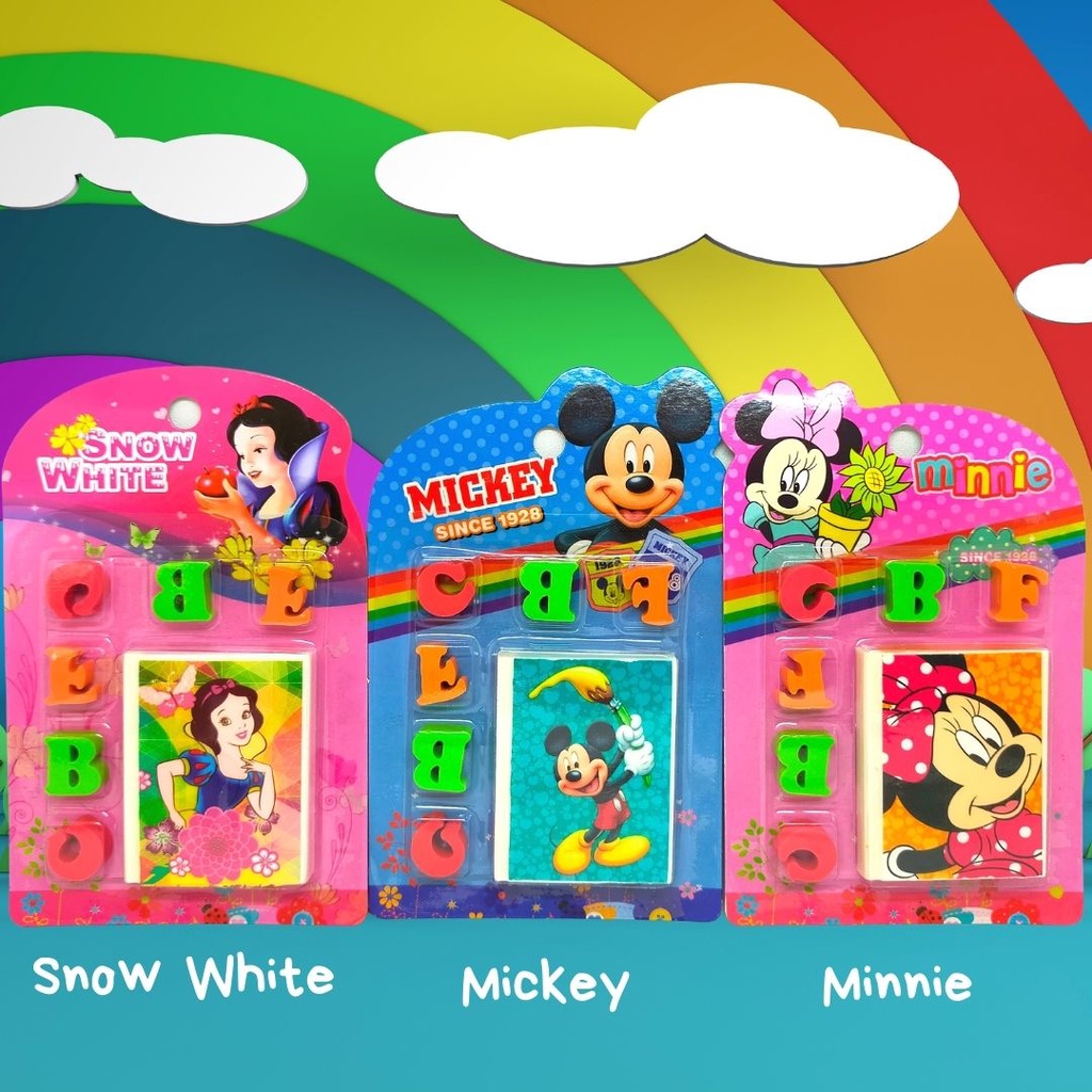 

Penghapus Lucu Karakter Disney plus Alphabet
