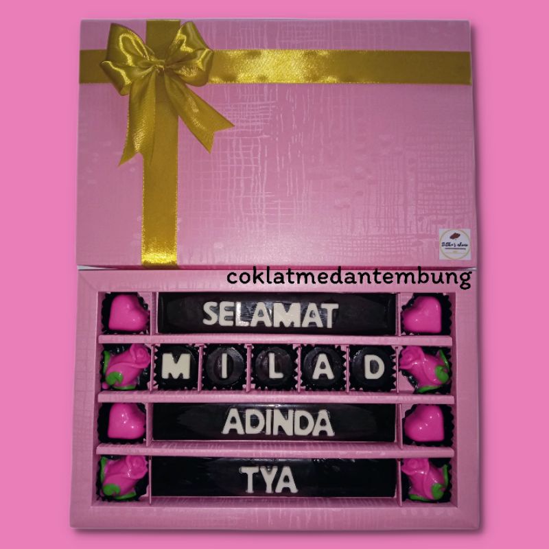 

coklat custom unik (request tulisan)/free packing