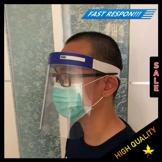 Masker Plastik Mika Transparan Pelindung Muka Wajah Face Masker Plastik Mika Transparan Pelindung Muka Wajah Face