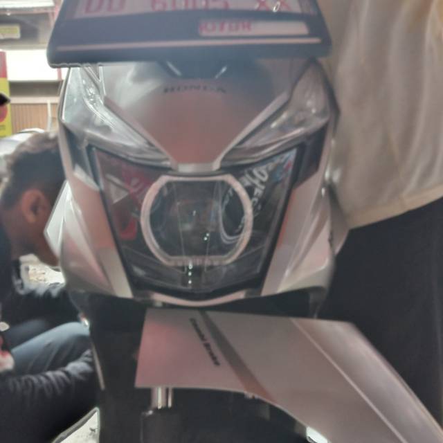 HEADLAMP CUSTOM PROJIE BILED AES TURBO SE UPGRADE 60 WATT / WST TURBO TIR  HONDA BEAT ESP / STREET
