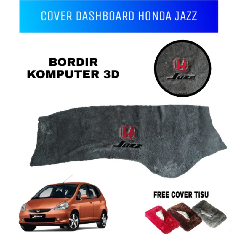 Jual cover dashboard bulu rasfur bordir 3D honda jazz lama Shopee