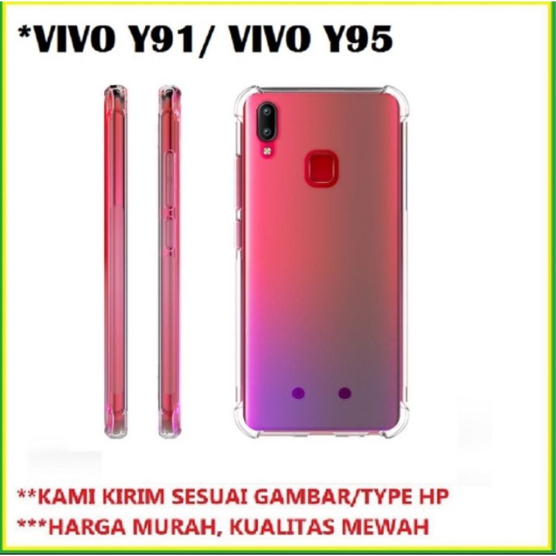 Case Casing Bening Vivo Y91c/Y1s/Y91/Y93/Y95 Clear Anticrak