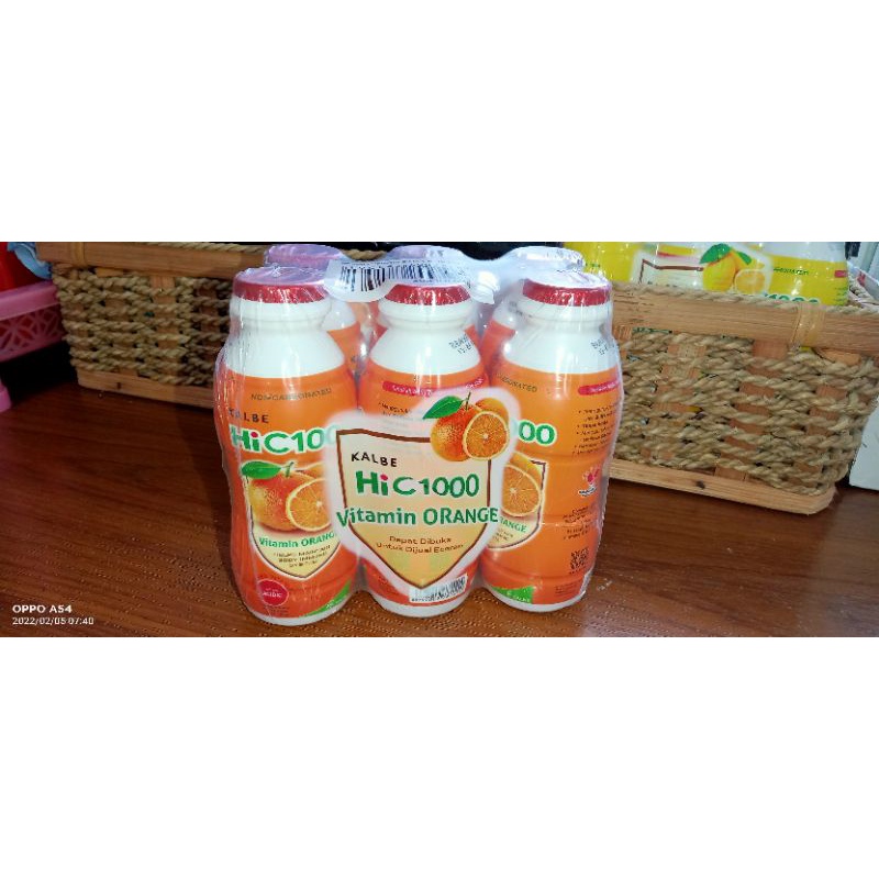 

Hi C 1000 1pack isi 6 botol Rasa Orange