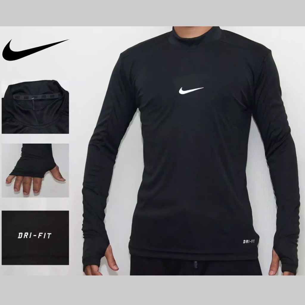 MANSET BASELAYER THUMBHOLE / Kaos Manset Base Layer Pria Bahan Stretch Slimfit