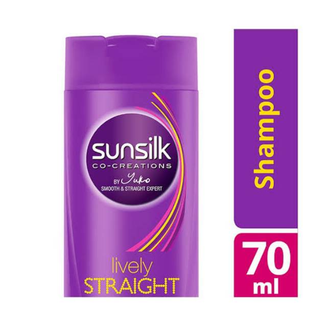 Sunsilk shampo lively straight 70ml