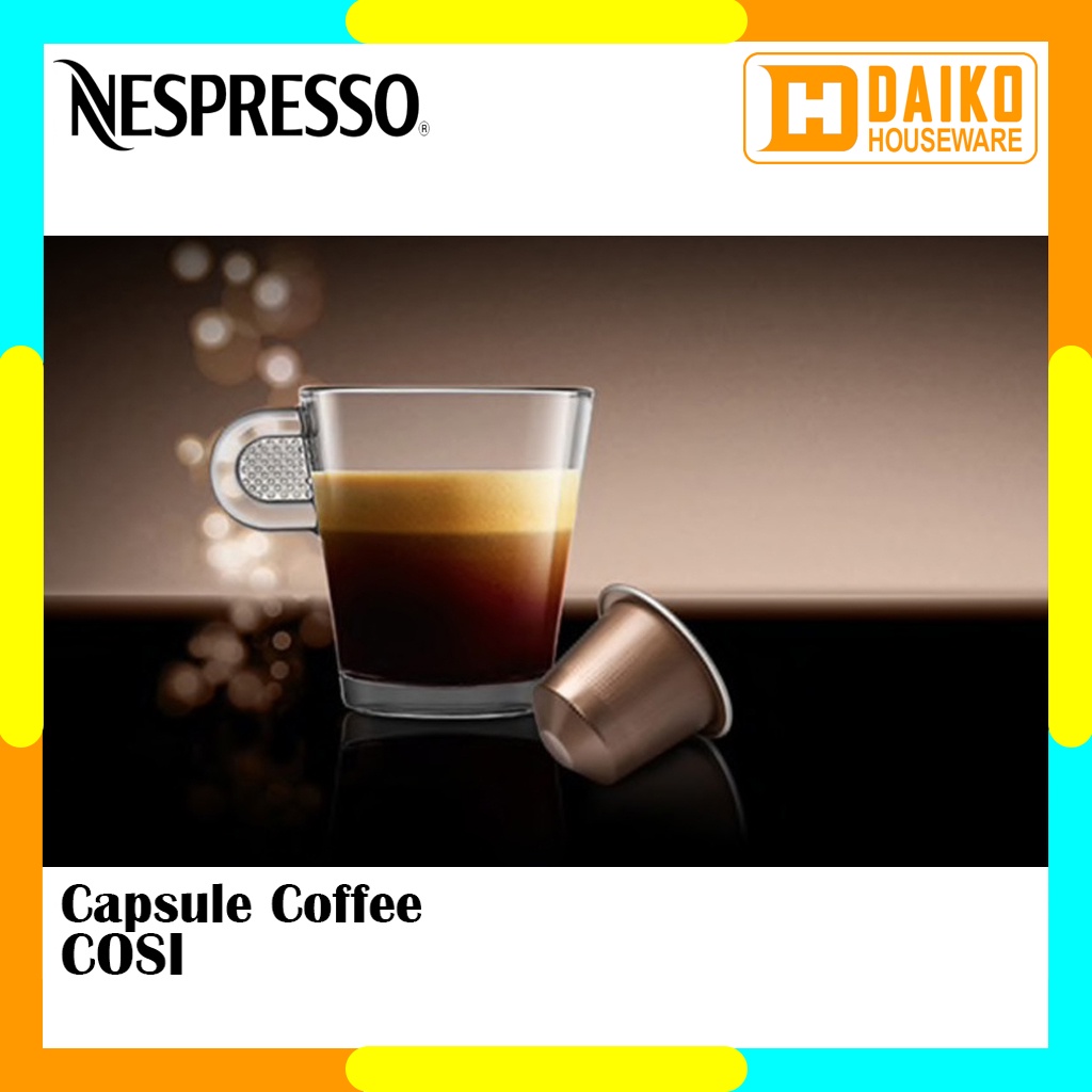 Capsule Nespresso Cosi Original Nestle 1 Pack - Coffee Espresso Kopi Kapsul Expired Panjang