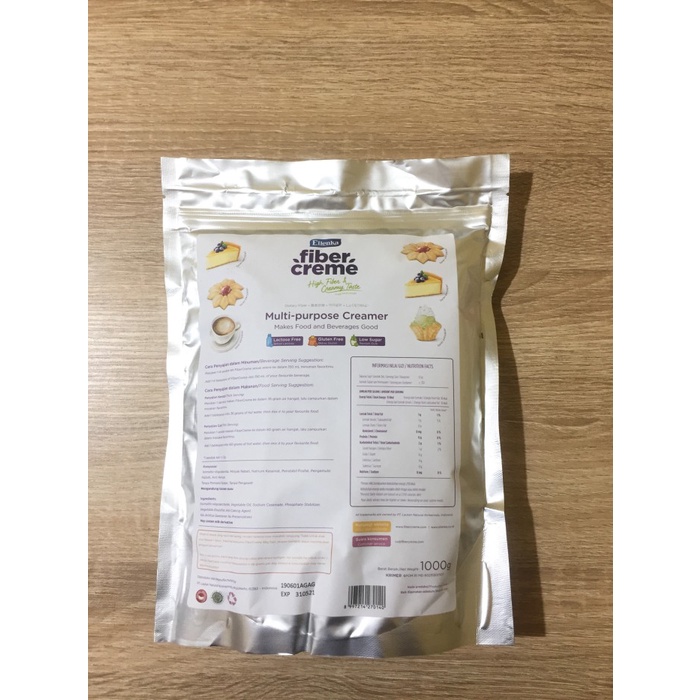 

vd201r Fiber Creme 1Kg Multi Purpose Creamer Ds20X11