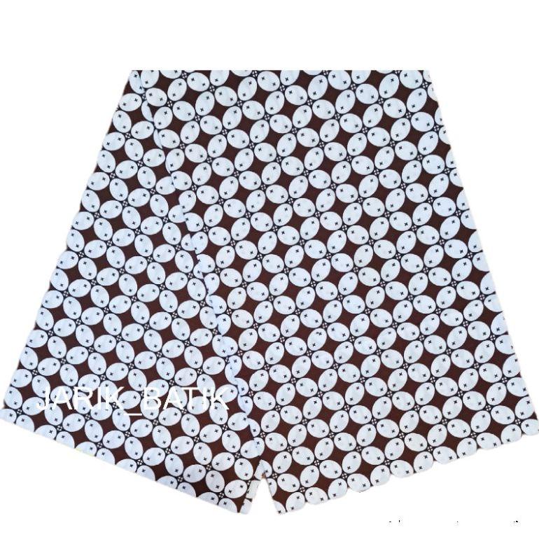 Jarik Batik Kain Batik Motif Kawung Putih