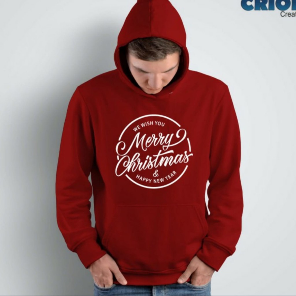 jaket hoodie rohani merry christmas