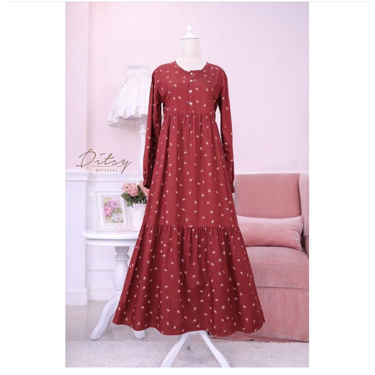 Ditsy sunny terracotta Size S