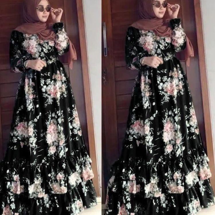 Diskon Jumbo gamis ceruty Ld120 P140 sandra 63