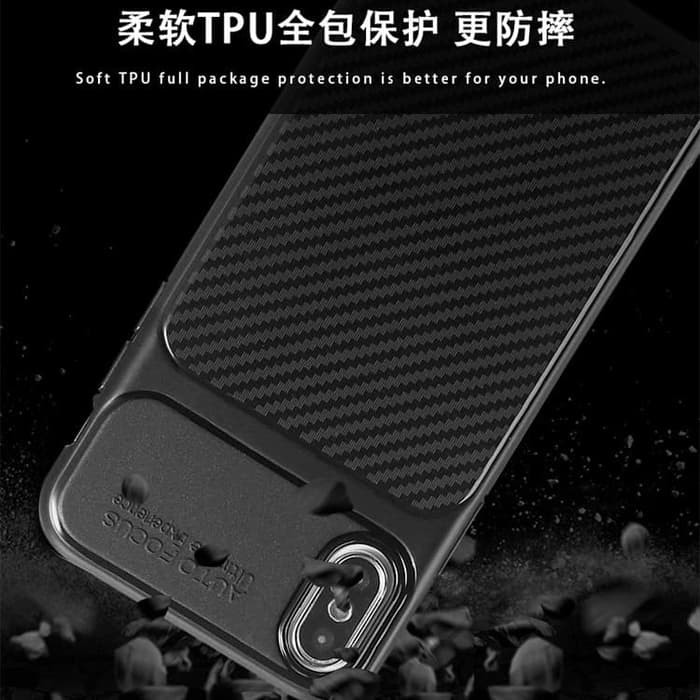 Pocophone F1 softcase grid line focus soft case cover casing silikon