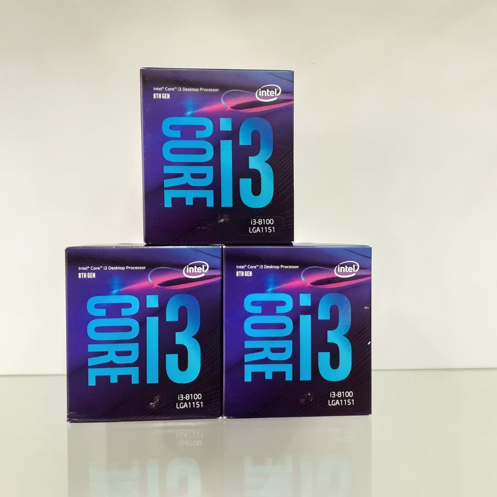 PROCESSOR CORE i3 8100 3,6 GHz Coffee Lake LGA 1151 4 CORE GEN 8 CPU BOX NEW