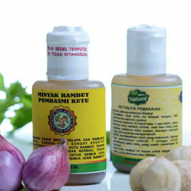 Obat Kutu Rambut Cap Tiga Jempol - Obat Kutu Rambut Alami - Minyak Rambut Pembasmi Kutu