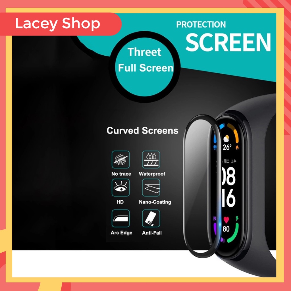 Anti Gores Xiaomi Mi Band 2D 3D Film Xiaomi Band 3 4 5 6 Screen Protector