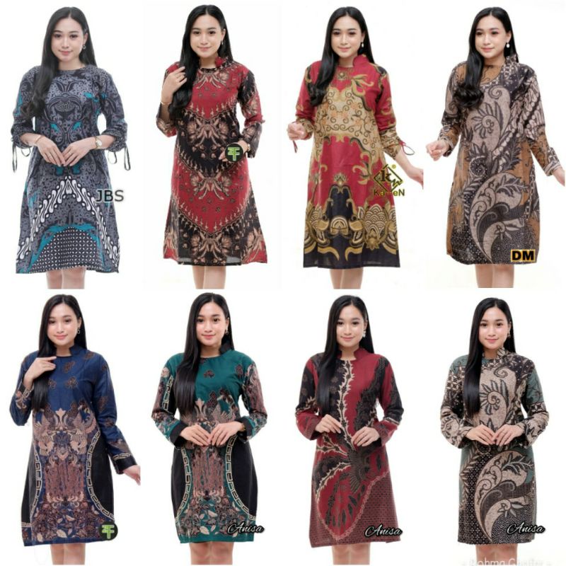 Terlaris SERUT GENES JELITA TUNIC NAVBOR YELBOR WHITBOR CREAMBOR TUNIK BATIK MODERN HRB030 DOLBI DOB