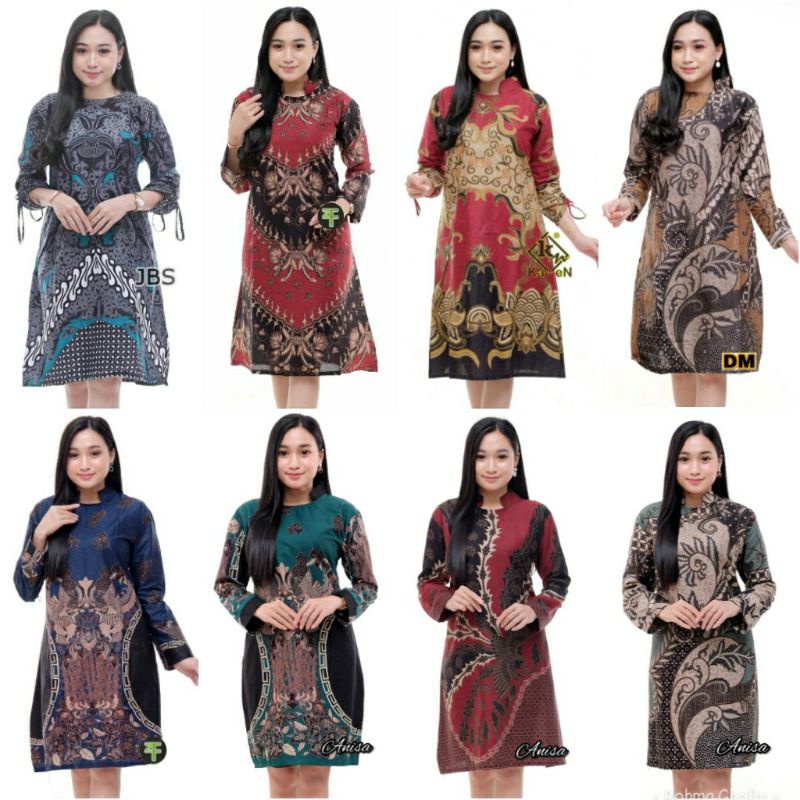 Terlaris SERUT GENES JELITA TUNIC NAVBOR YELBOR WHITBOR CREAMBOR TUNIK BATIK MODERN HRB030 DOLBI DOB