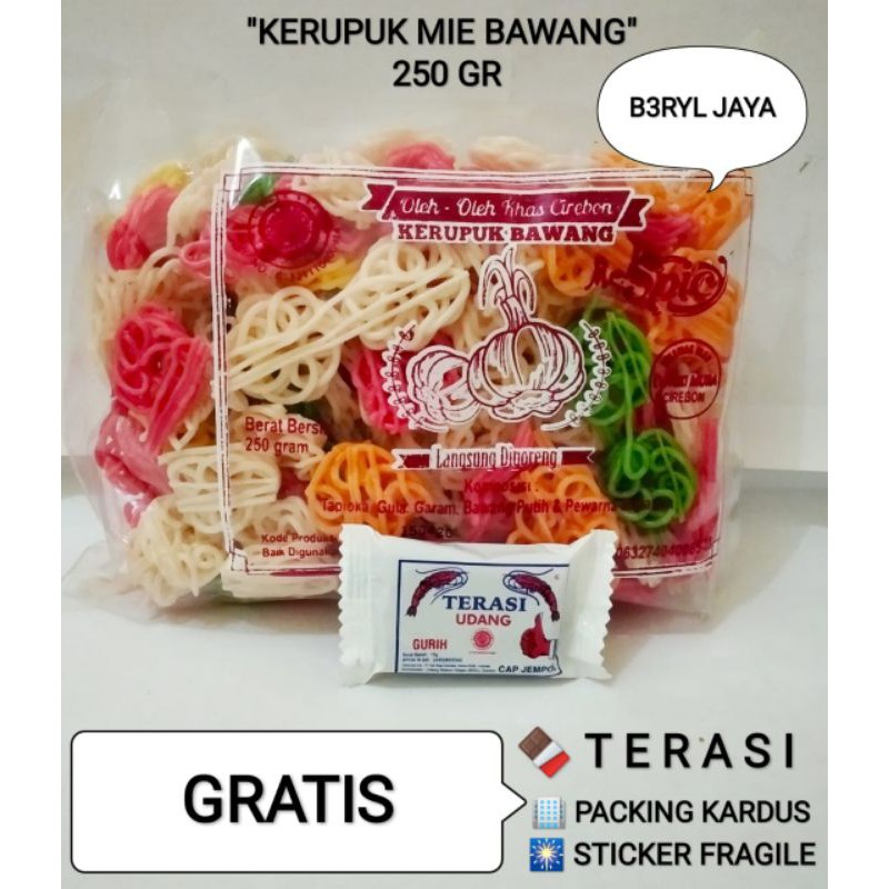 

@250gr Krupuk bawang warna warni