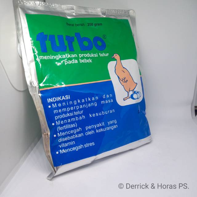 TURBO MEDION  - Vitamin untuk Meningkatkan Produksi Telur Bebek -250 gram