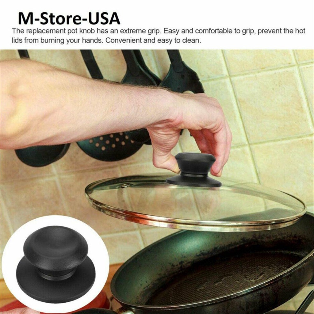 TOP 2pcs Knop Tutup Panci Alat Dapur Cookware Knob Screw Handgrip