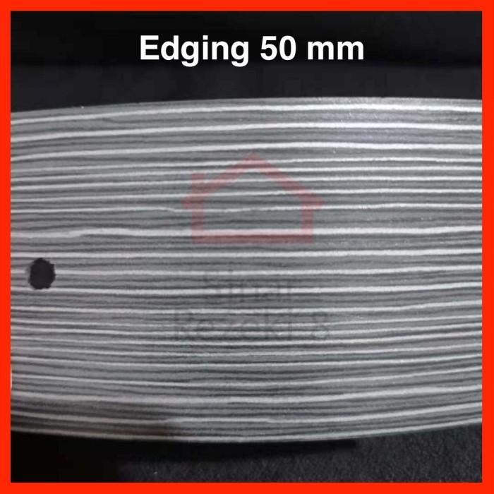 Edging HPL XY 2089 50 mm Silver Abu Serat Urat Kayu Woodgrain taco PVC Kualitas Terjamin