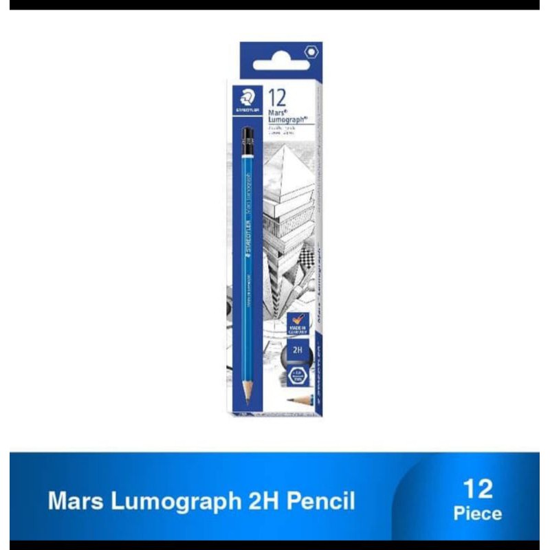 

Pensil Staedtler 2H atau 4B