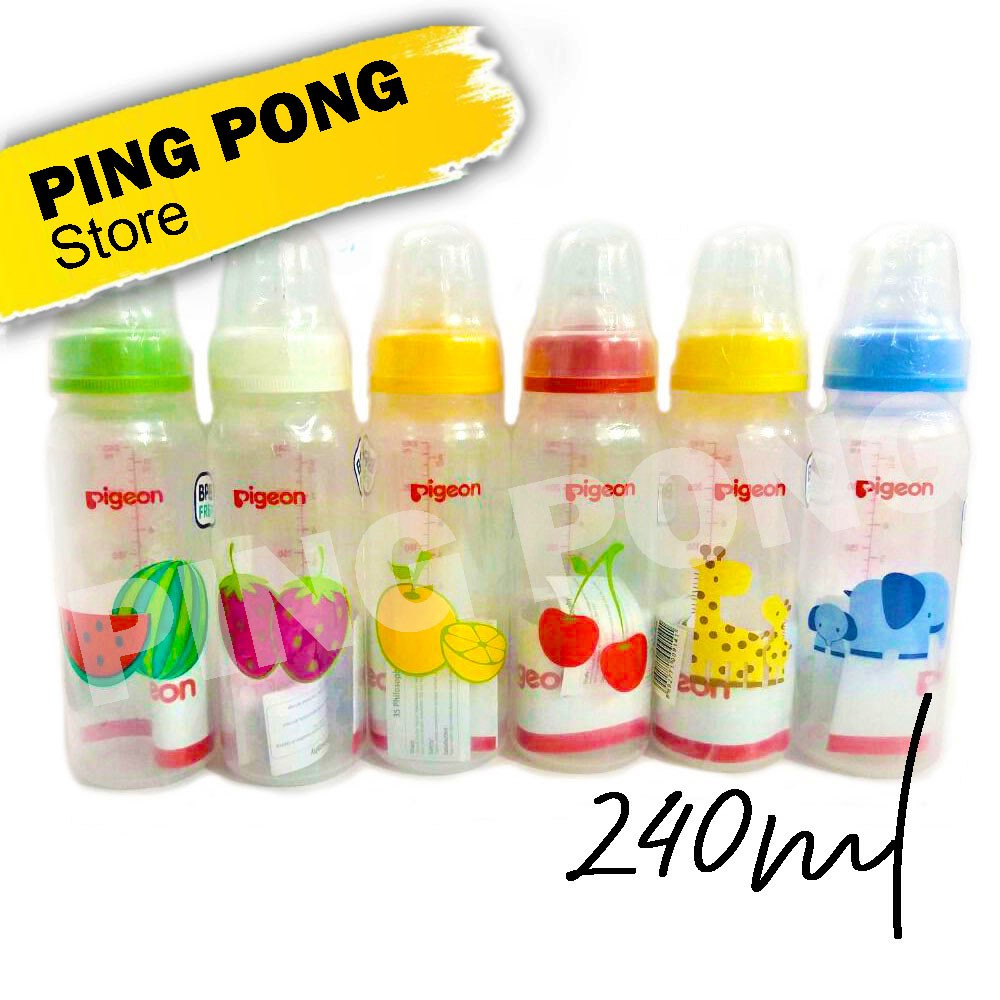 

Pigeon Botol Ulir Buah & Non Ulir Gajah / Buah 240ml - PING PONG