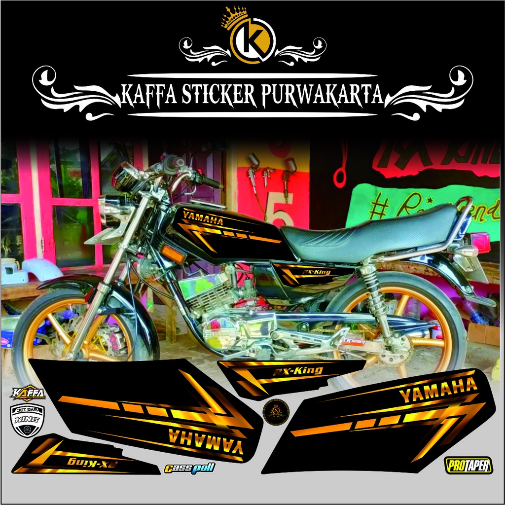 Striping Rx King - Stiker Variasi List Motor Rx King Racing 2 RXKING #rxking gold