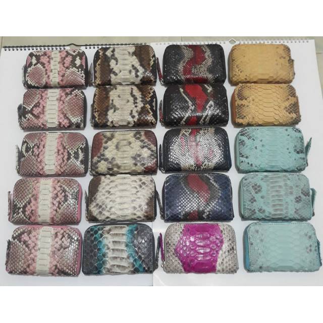 Dompet koin kulit ular phyton