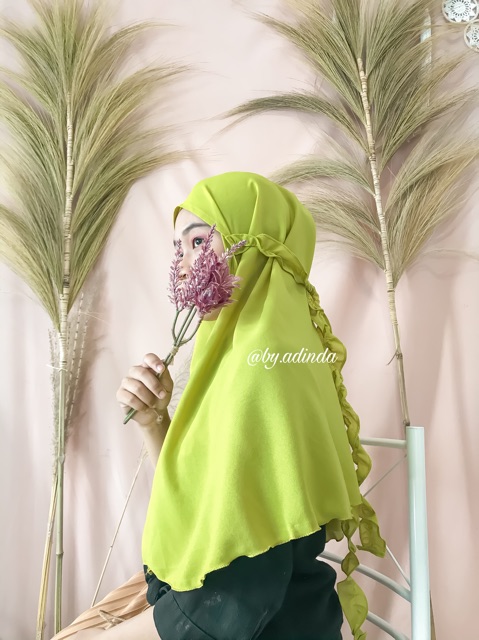 Jilbab Maryam TALI KRIWIL Reborn Bergo Maryam Aisyah Non Pet Hijab instant