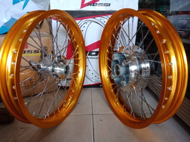 Paketan Velg jari jari CB 150 Megapro Tiger Revo Verza CBR 150 New Megapro New CB150 sama rakit