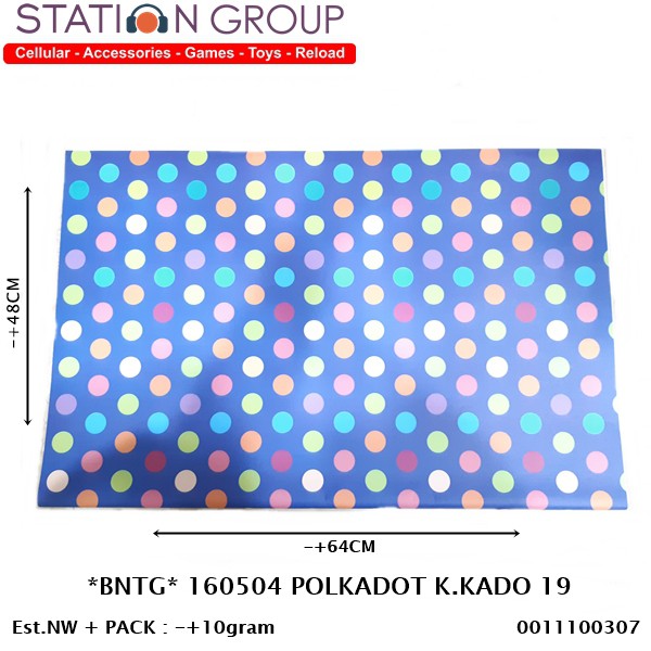 

BINTANG 160504 POLKADOT KERTAS KADO
