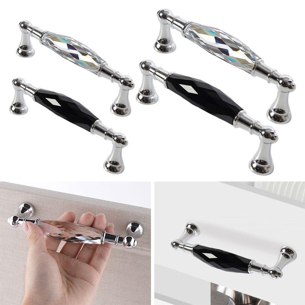 TOP Crystal Handle Modern Zinc Alloy Lemari Furniture Hardware Gagang Lemari
