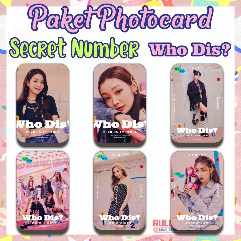 [PROMO] Bisa COD - PHOTCARD SECRET NUMBER WHO DIS SECRET NUMBER WHO DIS? PC SECRET NUMBER WHO DIS PC